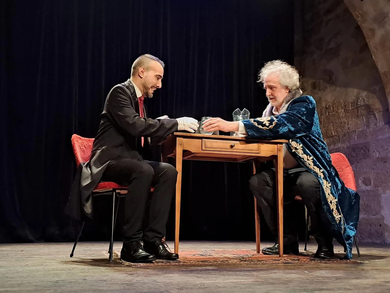 Comédiens de la troupe sur scène