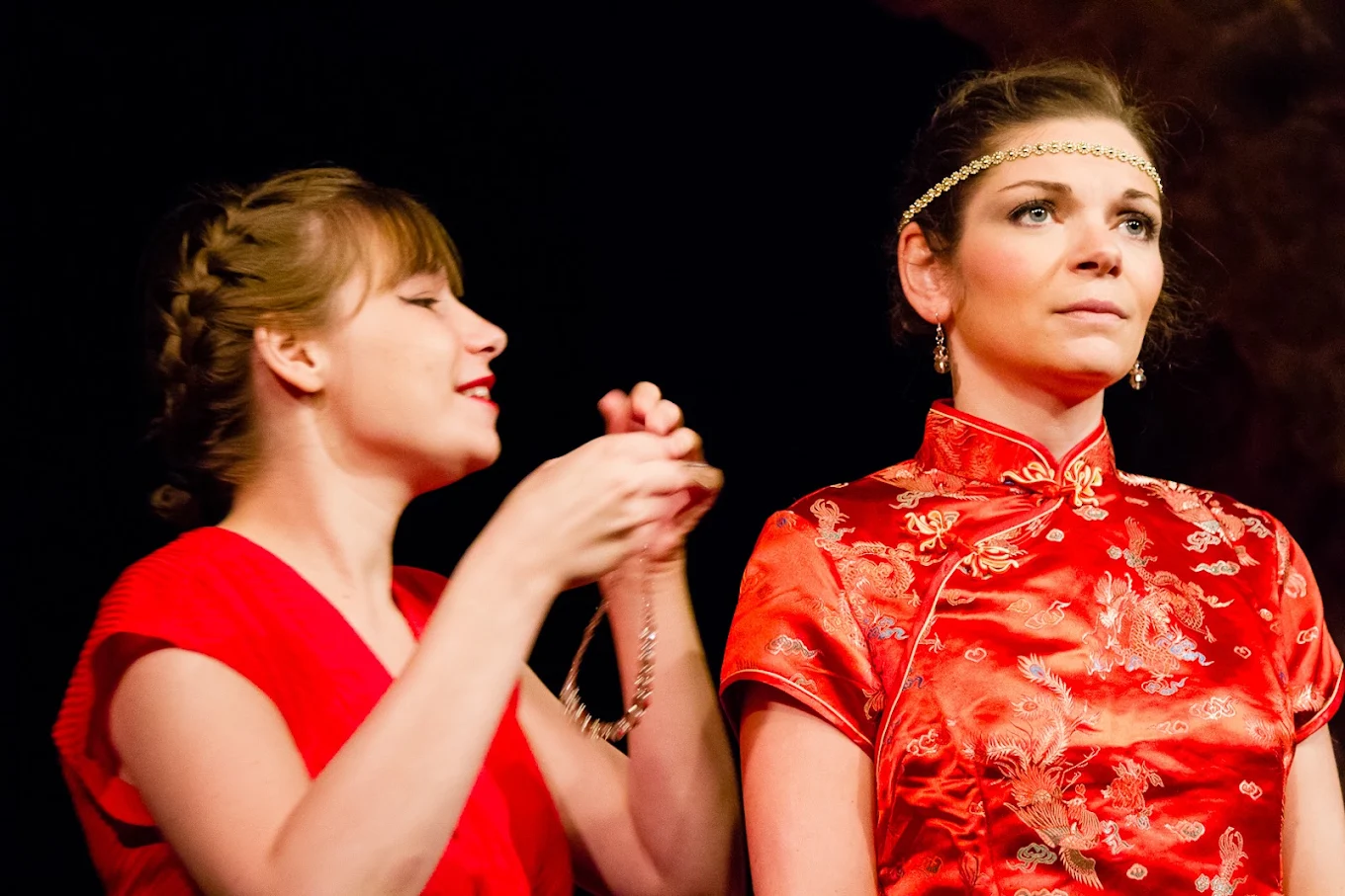 La troupe en représentation